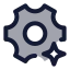 Aisetting icon with duotone standard style