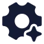 Aisetting icon with solid standard style