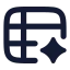 Aisheets icon with solid rounded style