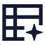 Aisheets icon with solid sharp style