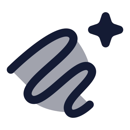Ai Sketch Icon in Duotone Rounded style