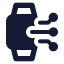 Aismartwatch icon with solid standard style
