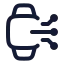 Aismartwatch icon with stroke rounded style