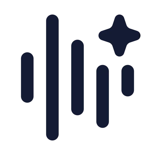 Ai Speech Icon in Solid Rounded style