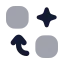 Aiswap icon with bulk rounded style