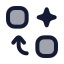 Aiswap icon with duotone rounded style