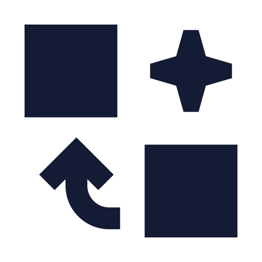 Ai Swap Icon in Solid Sharp style