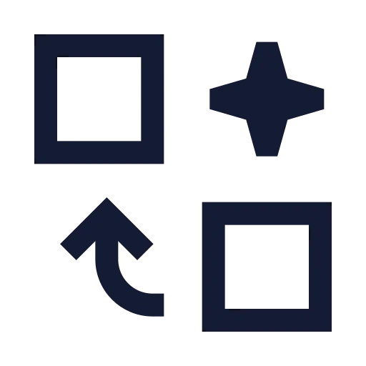 Ai Swap Icon in Stroke Sharp style