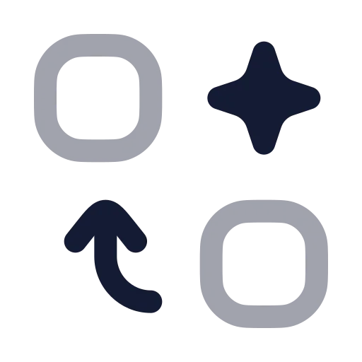 Ai Swap Icon in Twotone Rounded style