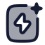 Aitemplate icon with duotone rounded style
