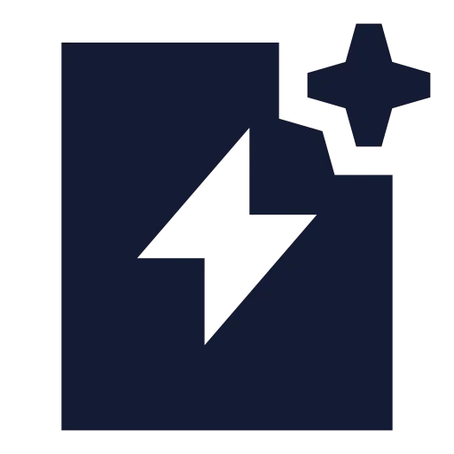 Ai Template Icon in Solid Sharp style