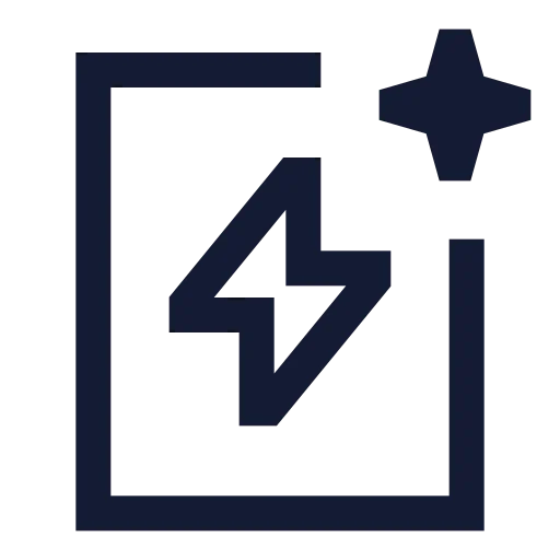 Ai Template Icon in Stroke Sharp style