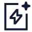 Aitemplate icon with stroke sharp style