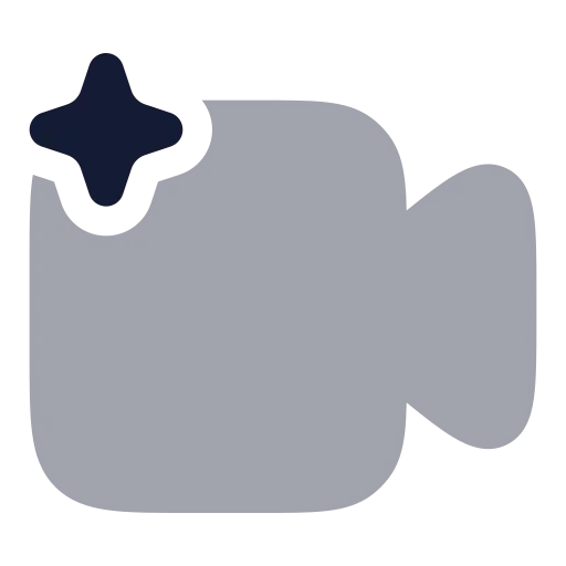 Ai Video 01 Icon in Bulk Rounded style