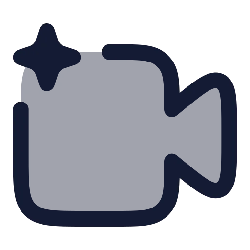 Ai Video 01 Icon in Duotone Rounded style