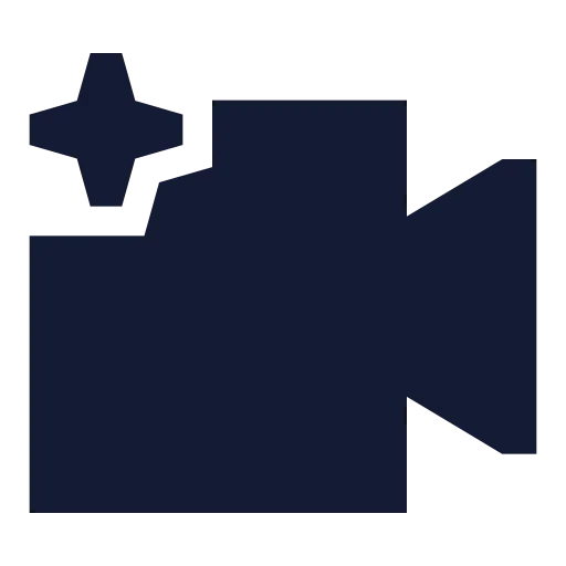 Ai Video 01 Icon in Solid Sharp style