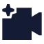 Aivideo icon with solid sharp style