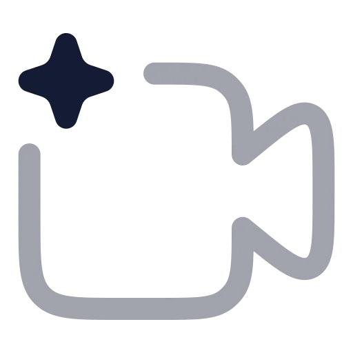 Ai Video 01 Icon in Twotone Rounded style