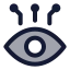 Aiview icon with duotone rounded style