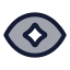 Aivisionrecognition icon with duotone standard style