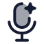 Aivoice icon with duotone rounded style
