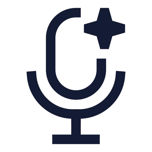 Ai Voice 01 Icon in Stroke Sharp style