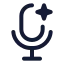 Aivoice icon with stroke standard style