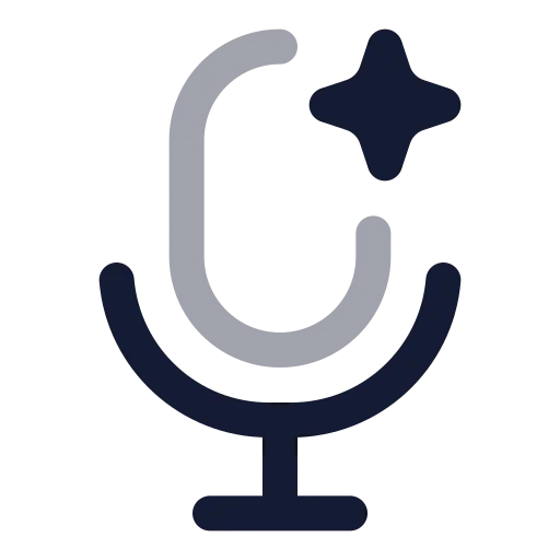 Ai Voice 01 Icon in Twotone Rounded style