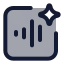 Aivoice icon with duotone standard style
