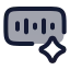 Aivoicegenerator icon with duotone rounded style