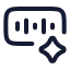 Aivoicegenerator icon with stroke rounded style