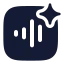 Aivoice icon with solid rounded style