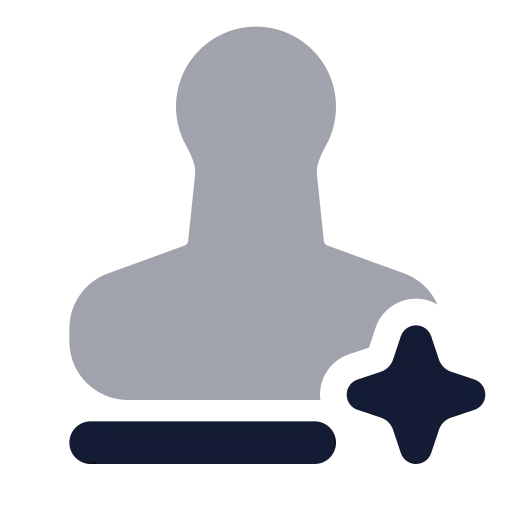 Ai Watermark Icon in Bulk Rounded style