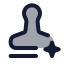 Aiwatermark icon with duotone rounded style