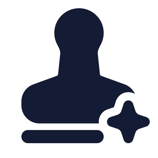 Ai Watermark Icon in Solid Rounded style