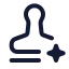Aiwatermark icon with stroke rounded style