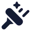 Aiwiper icon with solid rounded style