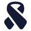 Aids icon with solid rounded style