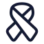 Aids icon with stroke rounded style