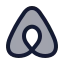 Airbnb icon with duotone standard style