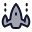 Aircraftgame icon with duotone rounded style