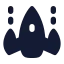 Aircraftgame icon with solid rounded style