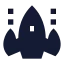 Aircraftgame icon with solid sharp style