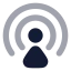 Airdrop icon with bulk rounded style