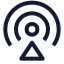 Airdrop icon with stroke sharp style