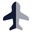 Airplanemode icon with bulk rounded style