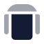 Airplaneseat icon with bulk rounded style