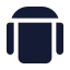 Airplaneseat icon with solid sharp style