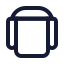 Airplaneseat icon with stroke sharp style