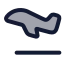 Airplanetakeoff icon with duotone rounded style